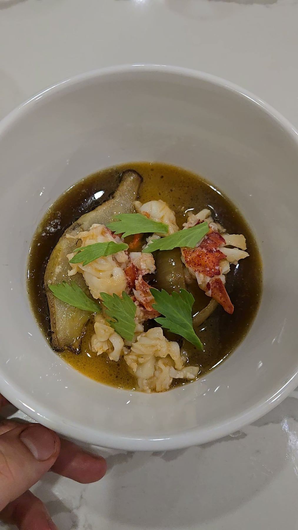 Brothy Seasonal Course from the DF Private Chef media library