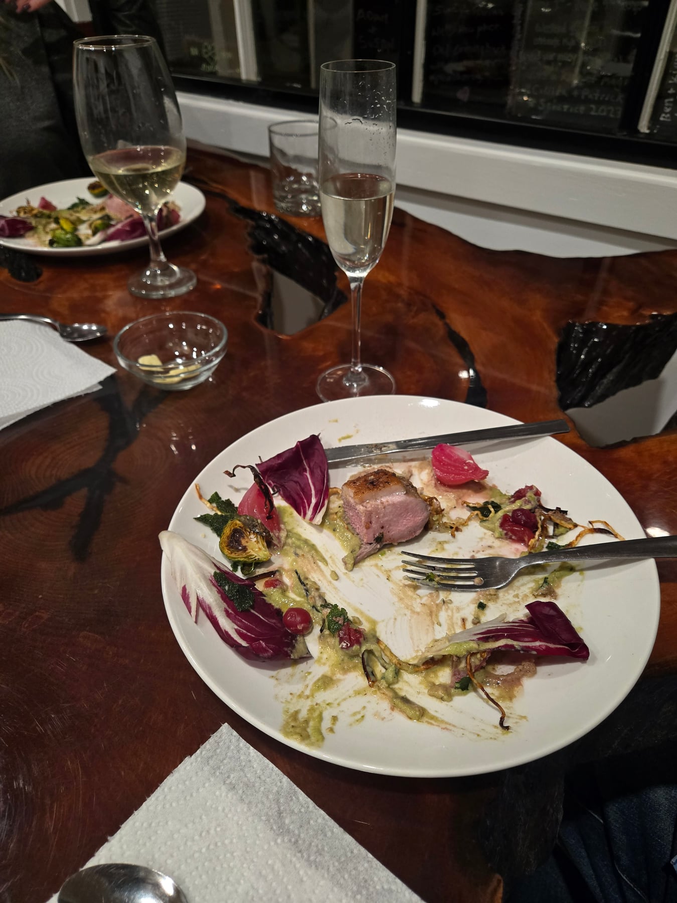 Endive Plated Course from the DF Private Chef media library